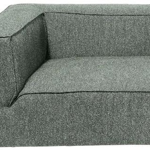 Big-Sofa TOM TAILOR HOME BIG CUBE Sofas Gr. B/H/T: 270 cm x 66 cm x 129 cm, Chenillestoff TSE, mit Sitztiefenverstellung, grün (spearmint tse 606) XXL Sofas