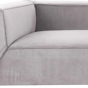 Big-Sofa TOM TAILOR HOME BIG CUBE Sofas Gr. B/H/T: 270 cm x 66 cm x 129 cm, Samtstoff TSV, mit Sitztiefenverstellung, grau (stone tsv 29) XXL Sofas
