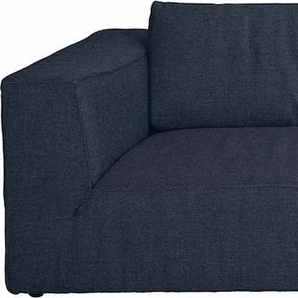 Big-Sofa TOM TAILOR HOME BIG CUBE STYLE Sofas Gr. B/H/T: 240 cm x 83 cm x 122 cm, Struktur fein TBO, blau (dark navy tbo 6) XXL Sofas