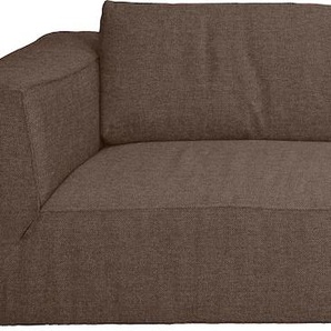 Big-Sofa TOM TAILOR HOME BIG CUBE STYLE Sofas Gr. B/H/T: 300 cm x 83 cm x 122 cm, Struktur fein TBO, braun (coconut brown tbo 12) XXL Sofas