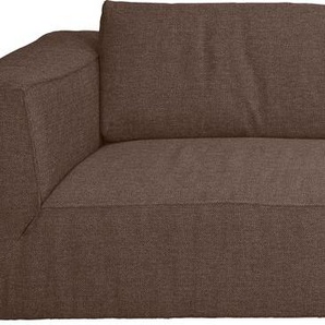 Big-Sofa TOM TAILOR HOME BIG CUBE STYLE Sofas Gr. B/H/T: 300 cm x 83 cm x 122 cm, Struktur fein TBO, braun (coconut brown tbo 12) XXL Sofas Breite 300 cm