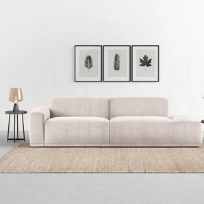 Big-Sofa TRENDMANUFAKTUR Braga Sofas Gr. B/H/T: 277 cm x 72 cm x 107 cm, Breitcord, Recamiere rechts, beige XXL Sofas