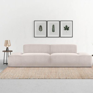 Big-Sofa TRENDMANUFAKTUR Braga Sofas Gr. B/H/T: 300 cm x 72 cm x 107 cm, Breitcord, beige XXL Sofas