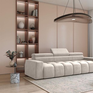 Bigsofa Couchgarnitur DARCY Megasofa in Stoff Salvador Beige