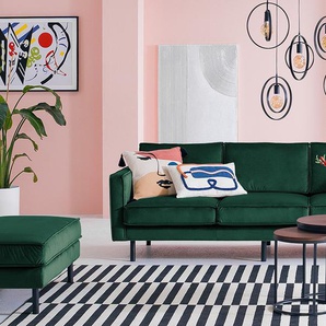 Bigsofa Grün Samt Ravi 237 x 81 x 96cm Glamour