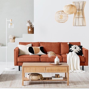 Bigsofa Orange Webstoff Maila 237 x 81 x 96cm Industrial