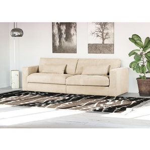 Bigsofa Izumo Beige Cordstoff Coco 100cm Modern