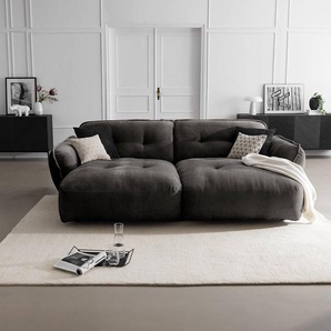 Bigsofa Lascari Grau Chenille Glesni 285 x 87 x 184cm Modern