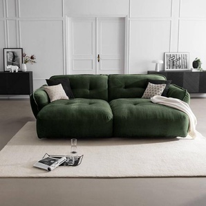 Bigsofa Lascari Grün Chenille Glesni 285 x 87 x 184cm Modern