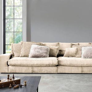 Bigsofa Rodia Beige Chenille Glesni 314cm Modern