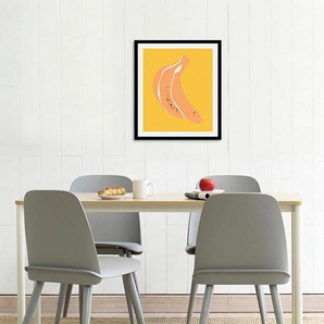 Bild QUEENCE Banana Dream Bilder Gr. B/H: 50 cm x 70 cm, Wandbild Hochformat, 1 St., gelb Kunstdrucke
