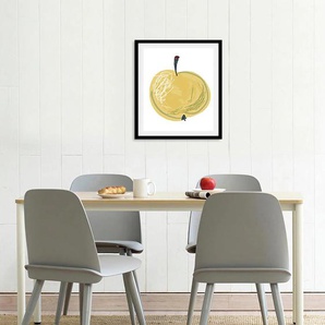 Bild QUEENCE Fruit Art Bilder Gr. B/H: 50 cm x 70 cm, Wandbild Hochformat, 1 St., gelb Kunstdrucke