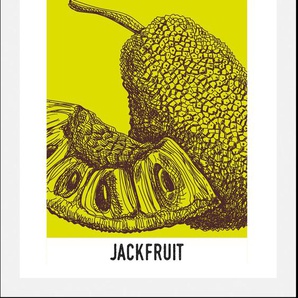 Bild QUEENCE Jackfruit Bilder Gr. B/H: 50 cm x 70 cm, Wandbild Hochformat, 1 St., gelb Kunstdrucke