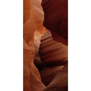 Bild, Rotbraun, Metall, rechteckig, 48x98 cm, Fotografie, einfache und schnelle Anbringung, Bilder