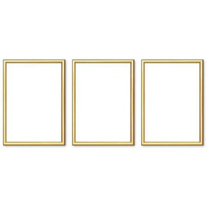 Bilderrahmen 13x18 cm 3er-Set - gold - Kunststoff - 13 cm - 18 cm - cm 1,8 | Möbel Kraft