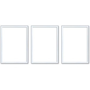 Bilderrahmen 13x18 cm  3er-Set   ¦ weiß ¦ Kunststoff ¦ Maße (cm): B: 13 H: 18 T: 1.8