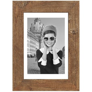 Bilderrahmen 21x30 cm  Hollywood ¦ braun ¦ Holz ¦ Maße (cm): B: 26 H: 35 T: 1.5