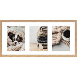 Bilderrahmen Nordic, Eiche, Glas, Holzwerkstoff, rechteckig, 23x50 cm, FSC Mix, Passepartout, Bilder und Zubehör, Bilderrahmen