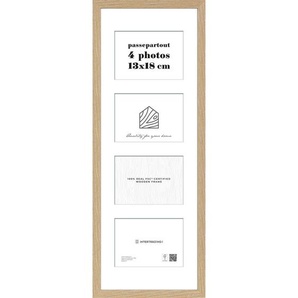 Bilderrahmen Toronto, Eiche, Holzwerkstoff, 28.1x74.2x2.5 cm, Fsc, Bilder und Zubehör, Bilderrahmen