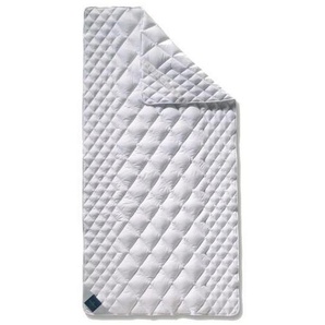 Billerbeck Matratzenauflage Cottonell , Weiß , Naturmaterialien , 140 cm , Ober- und Unterseite versteppt, für Hausstauballergiker geeignet, Fixierbänder an den Ecken, mit Gummiband, antibakteriell , Schlafzimmer, Matratzen Shop, Matratzenzubehör,