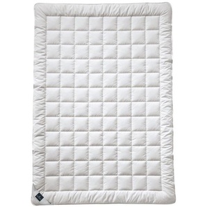 Billerbeck Sommerdecke Sari Superlight, Weiß, Textil, Füllung: Seide, 135x200 cm, Hohenstein, für Hausstauballergiker geeignet,