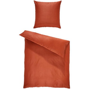 Bio:Vio Bettwäsche, Terracotta, Textil, Uni, 135x200 cm, Textiles Vertrauen - Oeko-Tex®, Gots, Schlaftextilien, Bettwäsche, Bettwäsche,
