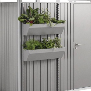 Biohort Blumenkasten FloraBoard, 2er-Set, quarzgrau-metallic