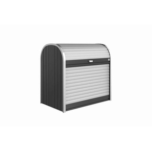 Biohort Rollladenbox Storemax , Silber, Dunkelgrau , Metall , 117x109x73 cm , Qualität aus Österreich , Aufbewahrung & Schutzhüllen, Geräteschuppen