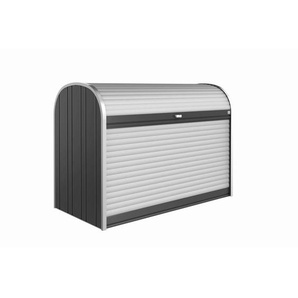 Biohort Rollladenbox Storemax , Silber, Dunkelgrau , Metall , 190x136x97 cm , Qualität aus Österreich , Aufbewahrung & Schutzhüllen, Geräteschuppen