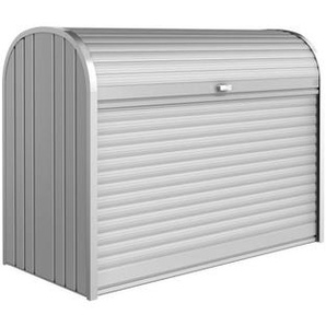 Biohort Rollladenbox Storemax , Silber , Metall , 163x120x78 cm , Qualität aus Österreich , Aufbewahrung & Schutzhüllen, Geräteschuppen