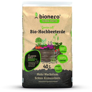 bionero Bio Hochbeeterde Gemüse satt 40 L torffrei GLO688100898