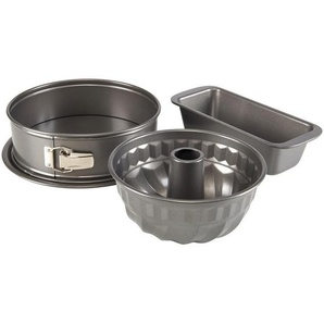 Birkmann Backformenset Bakers Best, Metall, hitzebeständig, beschichtet, Backen, Backformen, Backformen-Sets