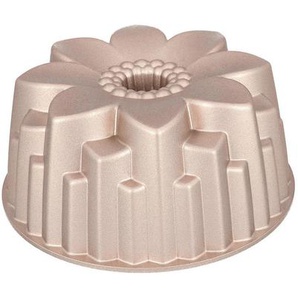 Birkmann Gugelhupfform Contoura, Gold, Metall, Blume, 9.5 cm, antihaftbeschichtet, Backen, Backformen, Gugelhupfformen