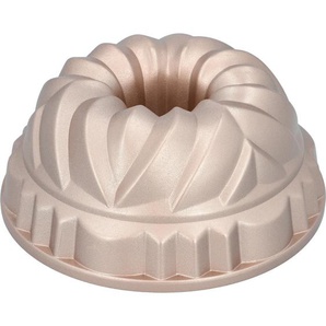 Birkmann Gugelhupfform Contoura, Gold, Metall, rund, 10 cm, antihaftbeschichtet, Backen, Backformen, Gugelhupfformen