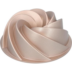 Birkmann Gugelhupfform Contoura, Gold, Metall, rund, 9 cm, antihaftbeschichtet, Backen, Backformen, Gugelhupfformen