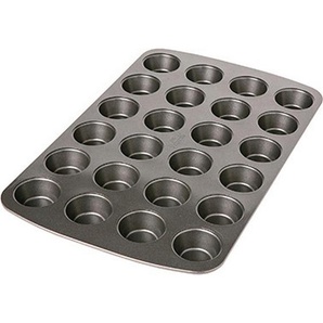Birkmann Muffinform Easy Baking, Anthrazit, Metall, 24.5x39x2 cm, antihaftbeschichtet, Backen, Backformen, Backformen-Sets