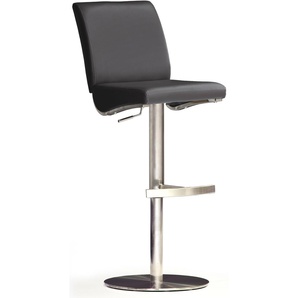 Bistrostuhl MCA FURNITURE BARBECOOL Stühle Gr. B/H/T: 42 cm x 87 cm x 50 cm, Edelstahl, schwarz (schwarz, edelstahl gebürstet) Bistrostühle
