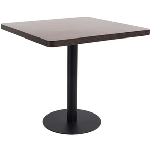 Bistrotisch Dunkelbraun 80x80 cm MDF