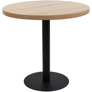 Bistrotisch Hellbraun 80 cm MDF