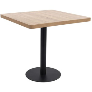 Bistrotisch Hellbraun 80x80 cm MDF