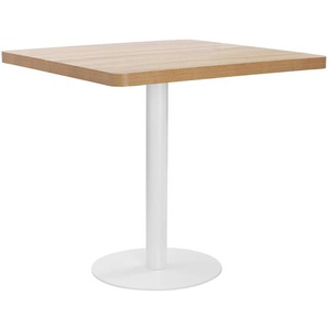 Bistrotisch Hellbraun 80x80 cm MDF