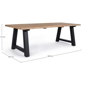 Bizzotto Rollland Tisch 240x100 Anthrazit