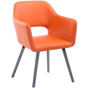 Bjergheim Dining Chair - Modern - Orange - Wood - 62 cm x 60 cm x 85 cm