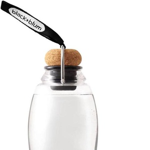 Trinkflasche BLACK+BLUM Eau Good Trinkflaschen Gr. 800 ml, schwarz Trinkflaschen mit Aktivkohlefilter, Inhalt 800 ml