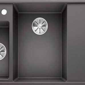BLANCO Granitspüle AXIA III 6 S-F Küchenspülen Gr. Hauptbecken links, grau (felsgrau) Küchenspülen
