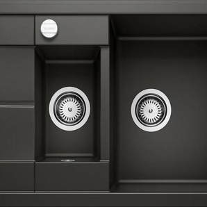 BLANCO Granitspüle METRA 6 S Compact Küchenspülen Gr. beidseitig, schwarz Küchenspülen