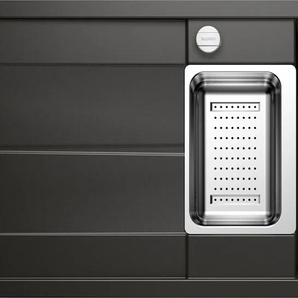 BLANCO Granitspüle METRA 6 S-F Küchenspülen Gr. beidseitig, schwarz Küchenspülen