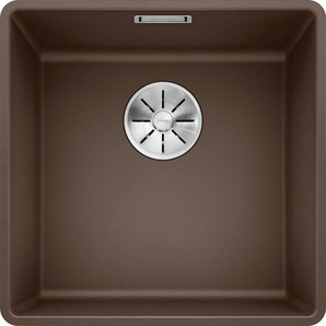 BLANCO Granitspüle SUBLINE 400-F Küchenspülen Gr. beidseitig, braun (cafe) Küchenspülen