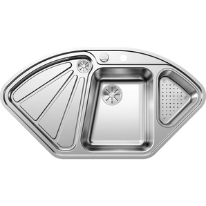 BLANCO Küchenspüle DELTA-IF Küchenspülen Gr. mittig, silberfarben (edelstahl seidenglanz) Küchenspülen