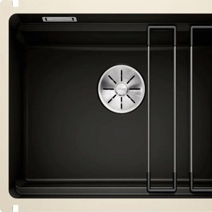 BLANCO Küchenspüle ETAGON 500-U Küchenspülen Gr. beidseitig, schwarz Küchenspülen